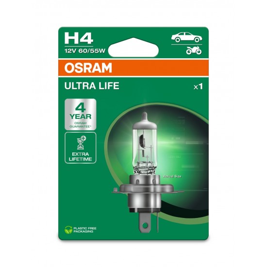 H4 60/55W 12V BLISTER ULTRA LIFE HALOG.LAMPA OSRAM