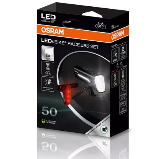 OSRAM LED Velosipēda lukturu komplekts 50lux