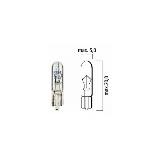 Autospuldze 12V 1.2W W2X4.6d