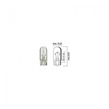 Autolampa T10 12V 3W W2.1X9.5d