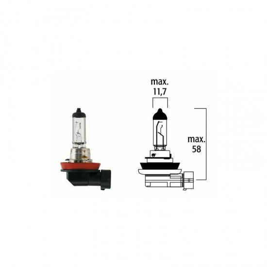 Autolampa H11 12V 55W PGJ19-2