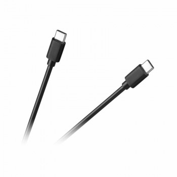 Vads USB C - USB C 1m, melns