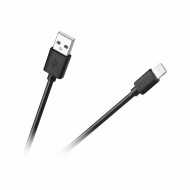 Vads USB A - lightning 1m, melns