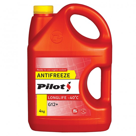 PILOTS antifrīzs LONGLIFE -40C 4kg Sarkans