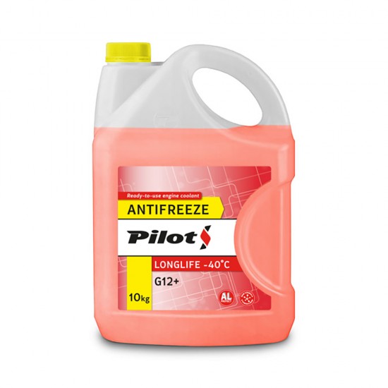 PILOTS antifrīzs LONGLIFE -40C 10kg Sarkans