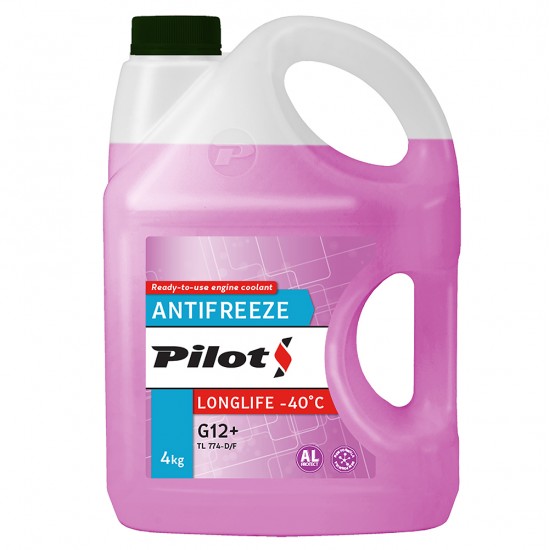 PILOTS antifrīzs LONGLIFE -40C 4kg Violets