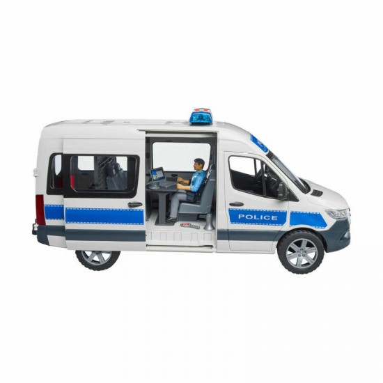 Rotaļlieta MB Sprinter Police ar policistu