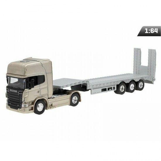 Modelīši SCANIA V8 R730 ar platformu, 1:64, Welly