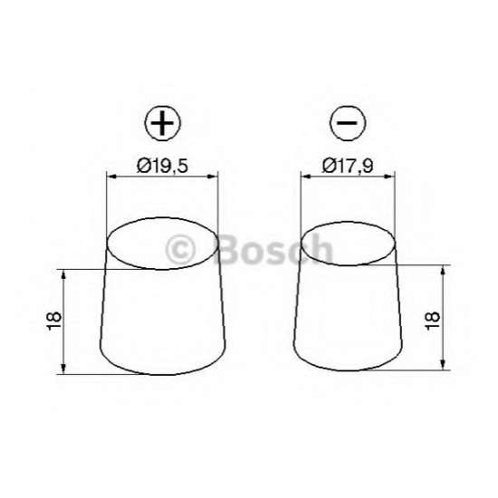 BOSCH startera akumulatoru baterija, bosch, 77ah 780a, 278x175x190