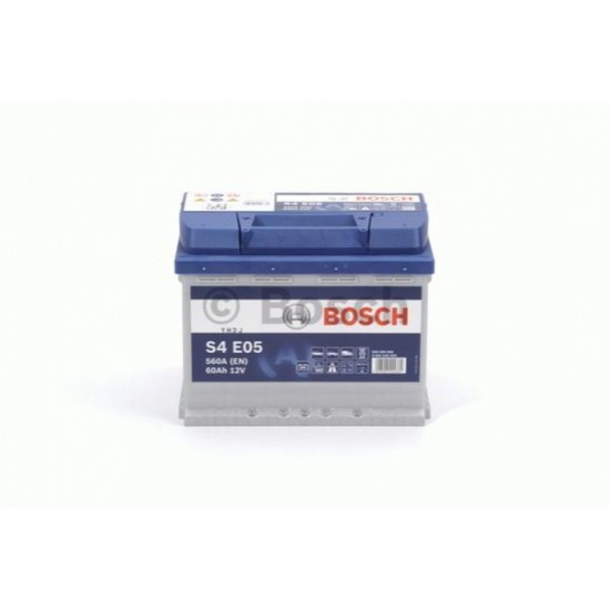 BOSCH akumulators, 12v 60ah 560a, 272x175x190, p+ start-stop efb