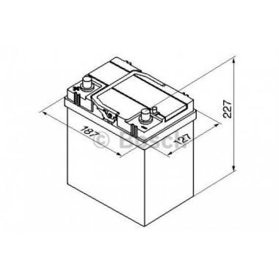 BOSCH startera akumulatoru baterija; startera akumulatoru baterija