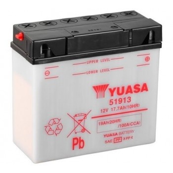 YUASA akumulatoru baterija yuasa, 19 ah, 12v, 186x82x171 mm