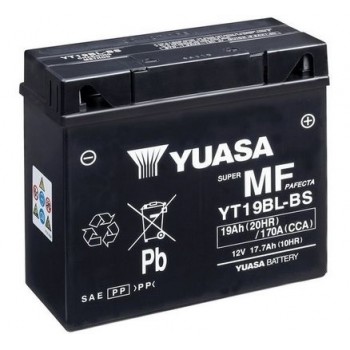 YUASA akumulatoru baterija yuasa, 19 ah, 12v, 186x82x171 mm