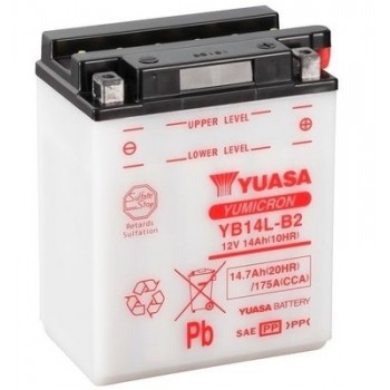 YUASA akumulatoru baterija yuasa, 14.7 ah, 12v, 136x91x168 mm