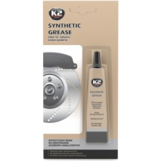 K2 sintetiska bremžu suportu smerviela, k2 synthetic grease, 18 ml.