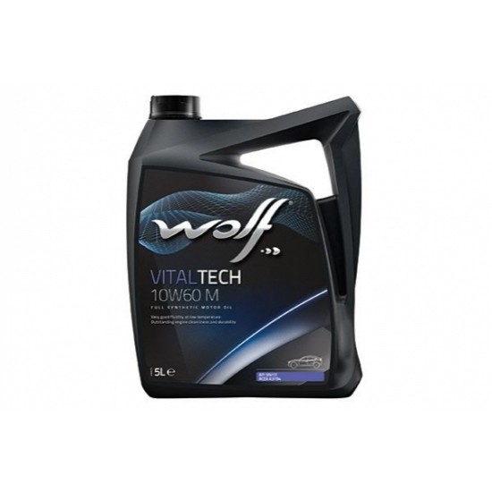 WOLF motoreļļa wolf, vitaltech 10w60, m, acea: a3/b4-08, api: sn/cf, 5l