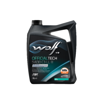 WOLF motoreļļa wolf, officialtech 5w30, ll iii, acea: c2, c3-16, api: sn, bmw: longlife-04, mb: approval 229.51, vw: approval 504 00/507 00, 5l