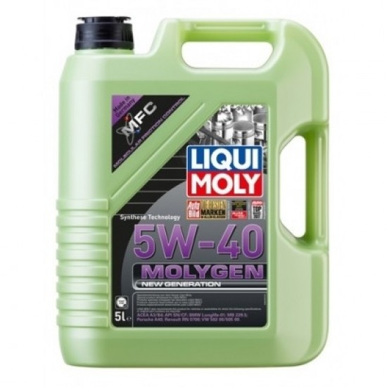 LIQUI MOLY motoreļļa liqui moly 5w40 molygen ng 5l