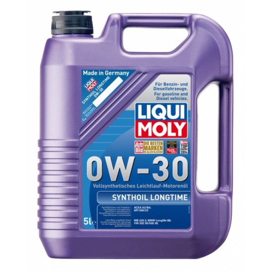 LIQUI MOLY motoreļļa 0w30 liqui moly synthoil, longtime, 5l