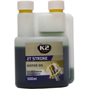 K2 divtaktu motoreļļa, k2 2t motor oil, 500 ml, (zaļa)