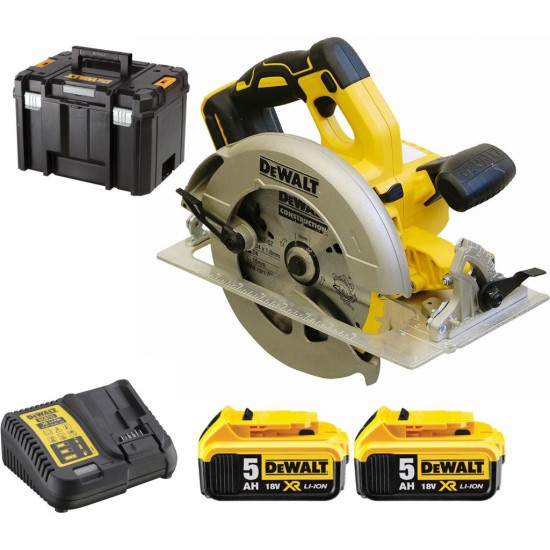 Ripzāģis DeWalt DCS570P2; 18V 2x5Ah