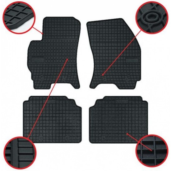 FROGUM gumijas paklājiņi eltoro skoda octavia i 1996-2010, seat leon i 1999-2005, seat toledo ii 1999-2004, vw golf iv 1997-2006, vw new beetle 1998-2010