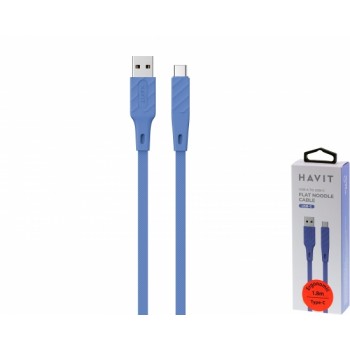 HAVIT usb kabelis havit 6271 a-type c 1,8m blue