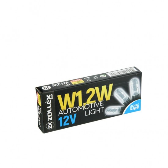 ZOLLEX spuldze W1,2W 12V 10gb. (9424)