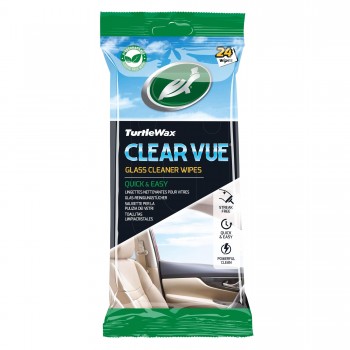 TURTLE WAX Clearvue Glass Wipes salvetes stikla kopšanai