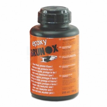 BRUNOX rūsas noņemšanas līdzeklis un grunts brunox epoxy uzklāšanai ar otiņu, 250ml