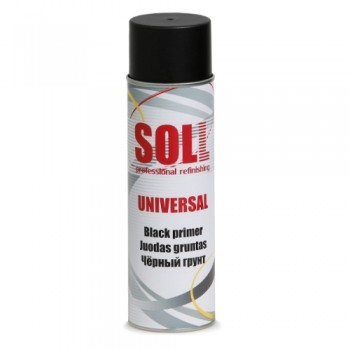 SOLL akrila grunts soll, izsmidzināms aerosols, melns, 500ml