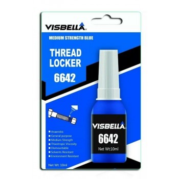 VISBELLA vītņu līme 6642 visibella vidēji spēcīga fiksācija ( zila ) 10ml