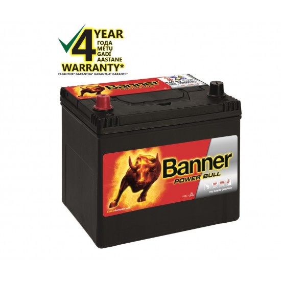 BANNER POWER BULL Ca/Ca akum. 12V, 60Ah, 510En 233x173x203/225