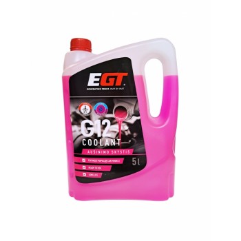 EGT antifrīzs egt, g12 uv-38*c, 5l, sarkans