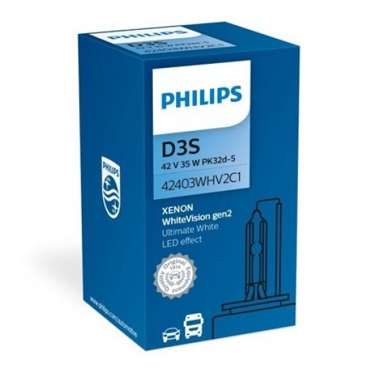 PHILIPS lemputė philips d3s 42v 35w pk32d-5 white vision led effect