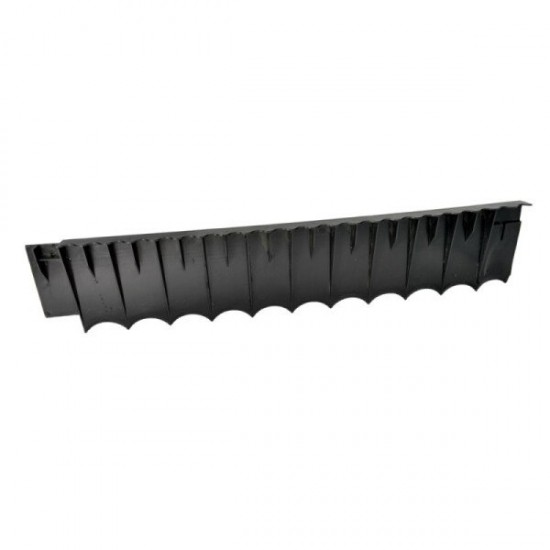 Plastmasas barjera 125x620mm, melna