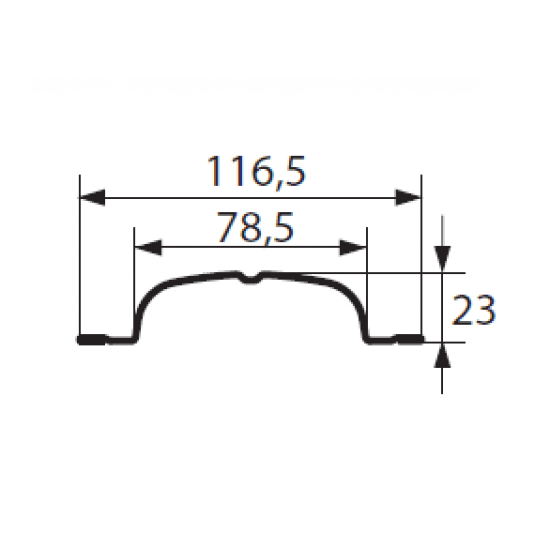 Profilēta metāla žoga štaketas SIGMA  RAL8017 (Šokolādes Brūna) PSx2