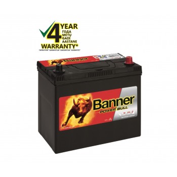 BANNER POWER BULL Ca/Ca akum. 12V, 45Ah, 390En 238x129x203/225mm