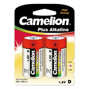 Elementi Alkaline, LR20-BP2, D, CAMELION, 2 gab.