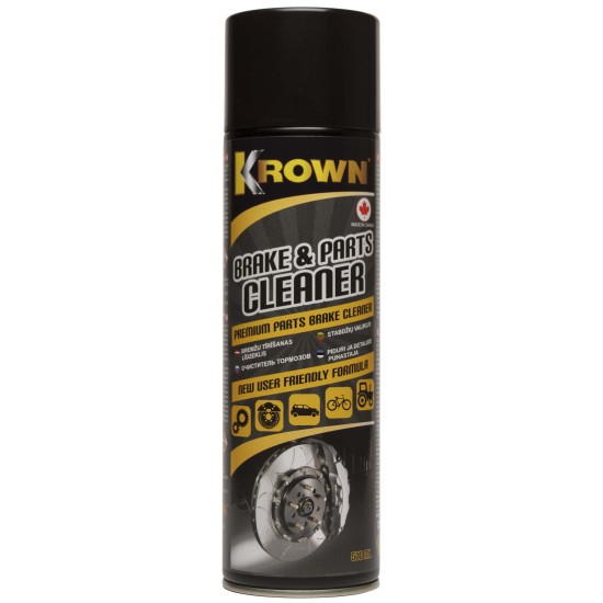 KROWN bremžu un detaļu tīrītājs aerosols 500ml