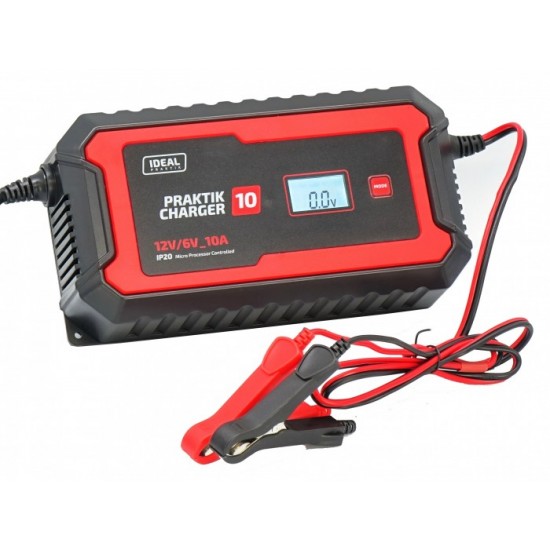 IDEAL Akumulatora lādētājs PRAKTIK CHARGER 10 LCD 6/12V 10A