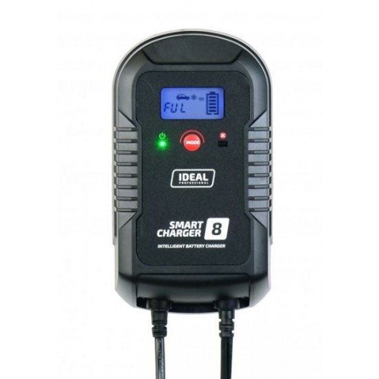 IDEAL Akumulatora lādētājs SMART CHARGER 8 LCD 6/12V 4/8A