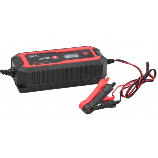 IDEAL Akumulatora lādētājs PRAKTIK CHARGER 8 LCD 6/12V 8A