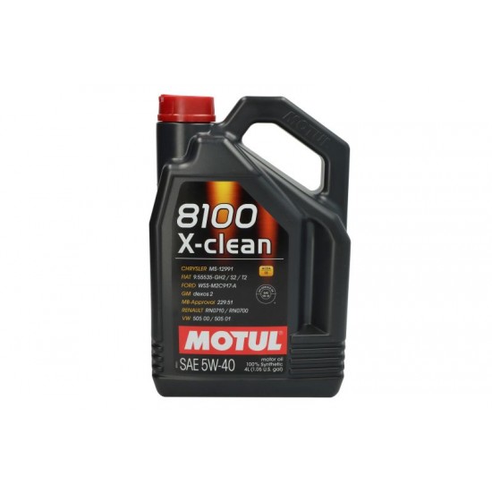 MOTUL Motoreļļa 8100 X-CLEAN 5W-40 4L