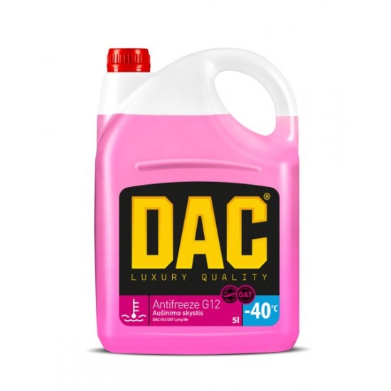 D.DANUSIO KF Dzesēšanas šķidrums DAC ANTIFREEZE G12 OAT Long life -40°C 5L