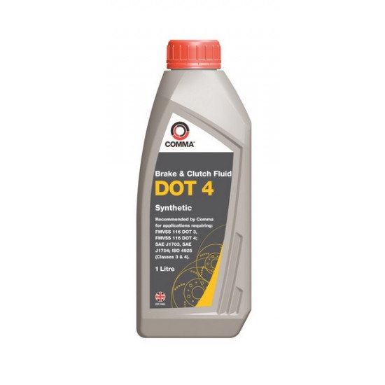 COMMA Bremžu škidrums DOT 4 BRAKE FLUID 1L