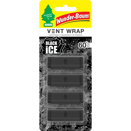 WUNDER-BAUM Vent Wrap Black Ice gaisa atsvaidzinātājs