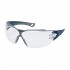 Safety spectacles UVEX PHEOS CX2, transparent; blue frame