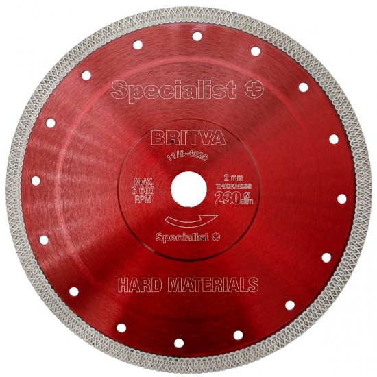 SPECIALIST+ dimanta griešanas disks BRITVA, 230x2x22 mm