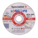 SPECIALIST+ metāla griešanas disks LONG LIFE, 125x1x22 mm